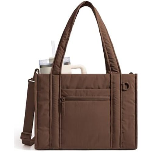 BAGSMART Small Tote Bag for Women, Crossbody Bag with Zipper, Crush Bow Purses for Travel Work College