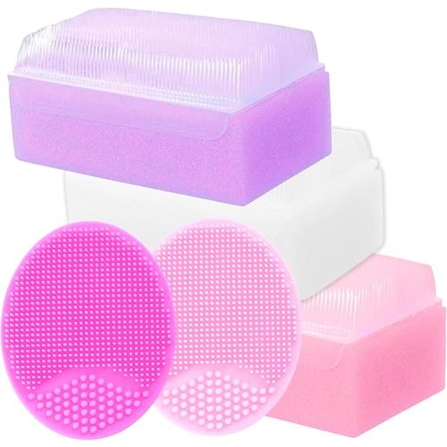 Cradle Cap Brush Set of 5 - Baby Sponge for Bathing | Baby Bath Essentials