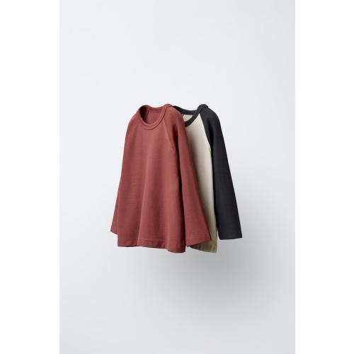 TWO-PACK OF RAGLAN SLEEVE LOGO T-SHIRTS - Anthracite grey | ZARA United States