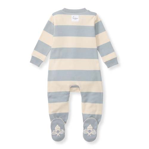 Rugby Stripe Organic Cotton Sleep & Play - Quarry – Burt's Bees Baby