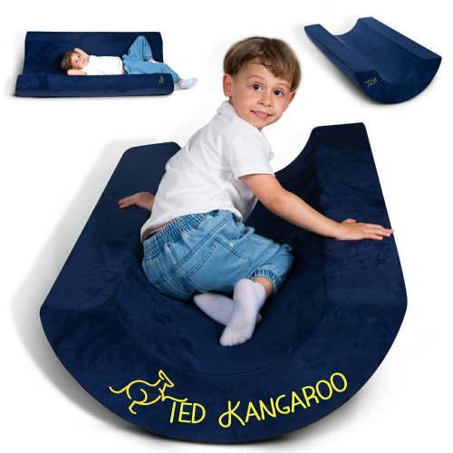 Foam Body Rocker for Kids and Teens, Half-Barrel Sensory Balance Rocker, Climbing and Rocking Play – Ted Kangaroo