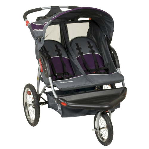 Baby Trend Expedition DJ96715R Lightweight Swivel Double Jogger Stroller, Elixer