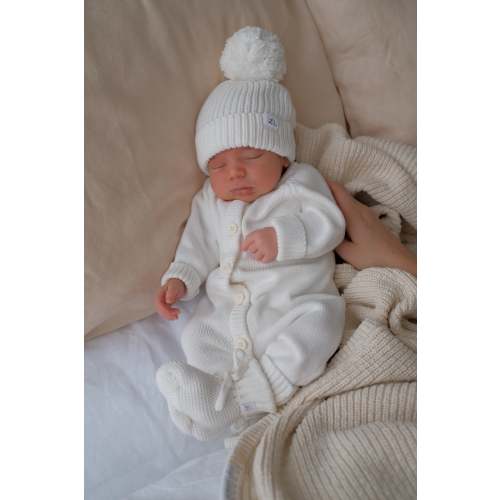 CLASSIC KNIT ROMPER MILK