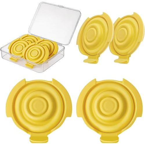 Compatible with Medela PersonalFit Flex Connectors, Pump in Style MaxFlow, Swing Maxi, Freestyle Flex and Solo Parts, 4 Pump Seals Diaphragm Membranes with Storage Case, BPA-Free Silicone, Non-OEM
