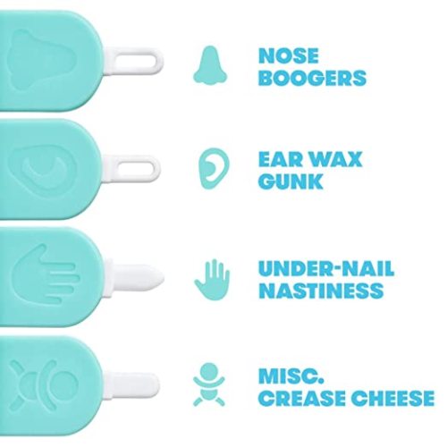 FridaBaby 3-in-1 Nose, Nail + Ear Picker by Frida Baby the Makers of NoseFrida the SnotSucker, Safely Clean Baby's Boogers, Ear Wax & More - 3-in-1 Picker
