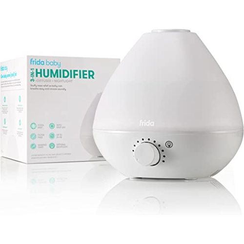 Frida Baby 3-in-1 Humidifier with Diffuser and Nightlight, White