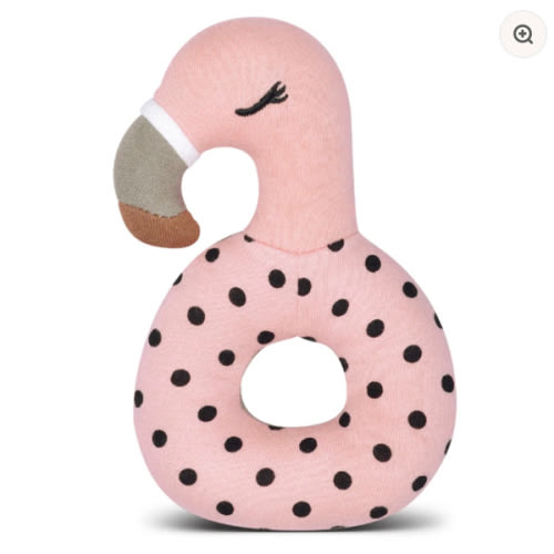 Franny Flamingo - Teething Rattle