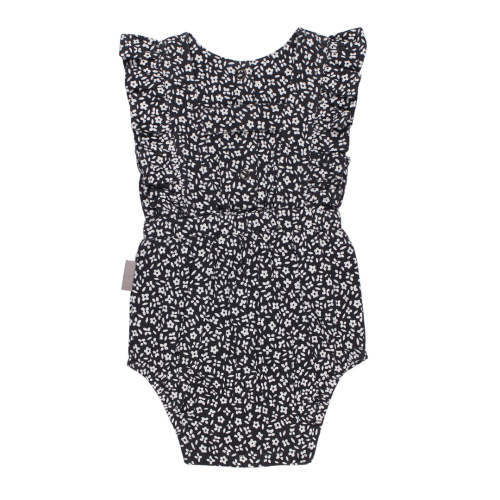 Chia Floral | Organic Muslin Ruffle Bodysuit – L'ovedbaby
