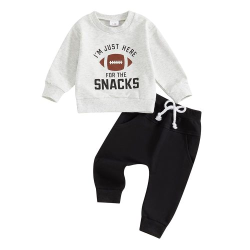 CIYCUIT Toddler Baby Boy Clothes Long Sleeve Sweatshirt Pants Set Fall Winter Outfits
