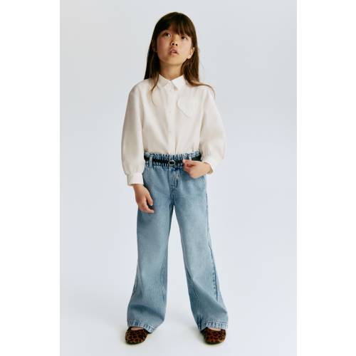 DAISY WIDE LEG PAPER-BAG JEANS