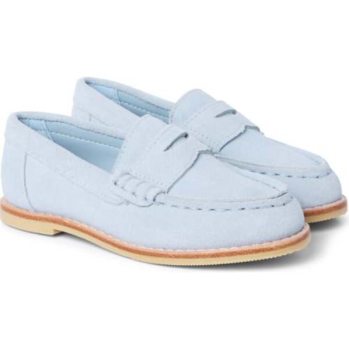 Suede Penny Loafer, Blue