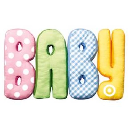 Baby Pillow Letters Gift Card