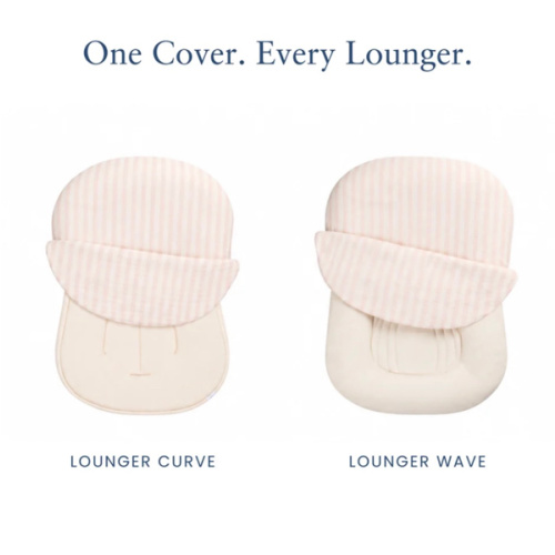 Infant Lounger Muslin Cover | Petal Stripe