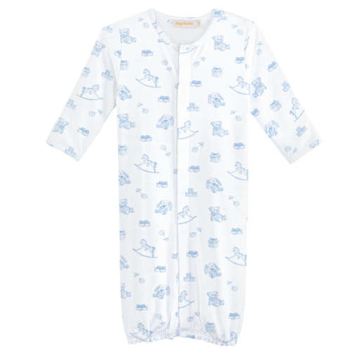 Pima Converter Gown - Blue Tiny Baby Toys | The Little Lane Shop