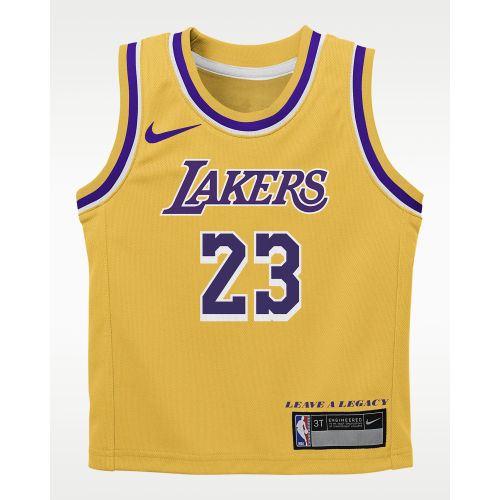 LeBron James Los Angeles Lakers Icon Edition Toddler Nike NBA Replica Jersey. Nike.com