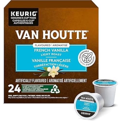 Van Houtte French Vanilla K-Cup Coffee Pods, 24 Count For Keurig Coffee Makers