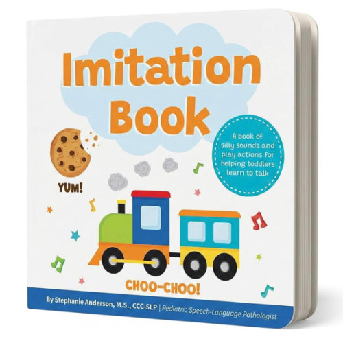 Imitation Book: Interactive & Fun Learn to Talk Board Book For Toddlers Ages 0-4, Written by a Speech Therapist