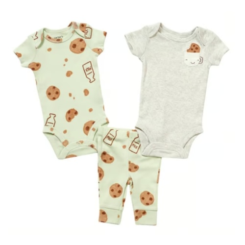 Baby Unisex (NB-24M) Carter’s® 3pc. Cookies & Milk Pants Set - Boscov's