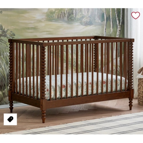 Chris Loves Julia Turned Wood Convertible Crib | Pottery Barn Kids