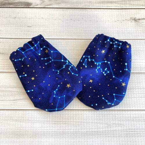Constellation baby mittens, star no-scratch, zodiac baby gift, clothing set, baby shower gift, preemie, newborn, 0-3m, 3-6m