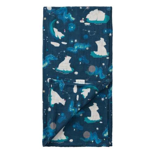 Couverture Mousseline Bambou - Ours Polaire