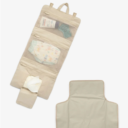 Diaper Changing Pad Organizer - OATMEAL