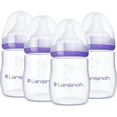 Lansinoh Anti-Colic Baby Bottles, 5 Ounces, 4 Count