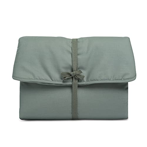 Natemia Portable Diaper Changing Pad - Light, Soft & Machine Washable Percale Cotton Foldable Baby Changing Mat