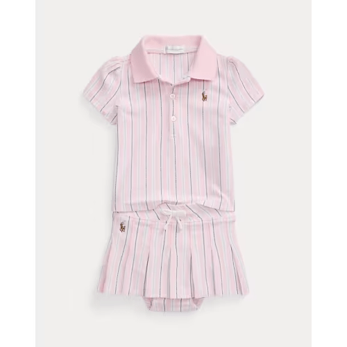 Oxford Mesh Polo Shirt & Skort Set