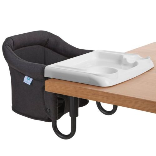 Evolur Clamp On Comfort Table Hook-On High Chair - Black
