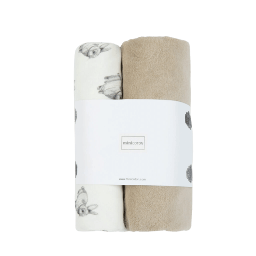Pack Changing Mat Cover Rabbit White/Beige