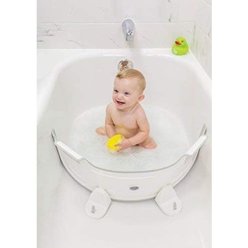 BabyDam Bathwater Barrier, Converts a Standard Non-Textured Bathtub to a Baby Bathtub