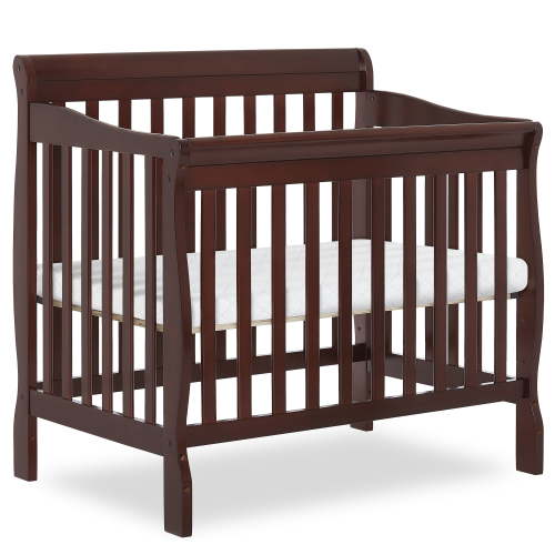 Dream On Me Aden 4-in-1 Convertible Mini Crib, Espresso