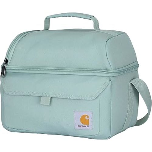 Carhartt 12 Can Two Compartment Lunch Box | Durable, Fully-Insulated Lunch Bag for Women & Men, Duck Blind Case, Large Lunchbox (Seabrook)