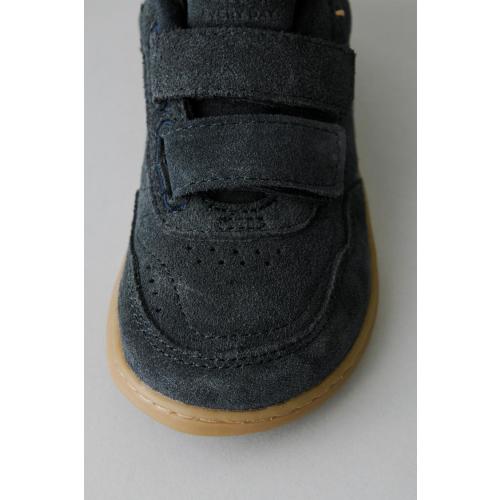 LEATHER STRAP BAREFOOT SNEAKER - Navy Blue | ZARA United States