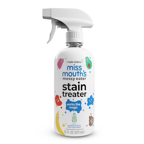 Miss Mouth's Messy Eater Stain Treater Spray - 16oz Stain Remover - Newborn & Baby Essentials - No Dry Cleaning Food, Grease, Coffee Off Laundry, Underwear, Fabric
