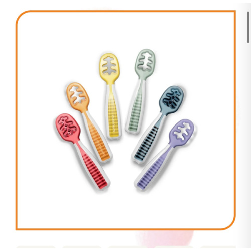 Baby Self Feeding Spoons and Beginner Bowls : NumNum® rainbow 6 pack
