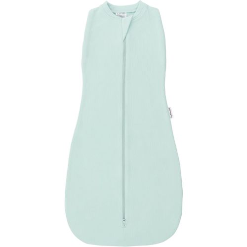 Tiny Twinkle Baby Sleep Sack 0-3 Months 1.0 TOG, Cotton & Elastane Wearable Blanket, Swaddle Transition Micro-Fleece, Machine Washable (Sage)