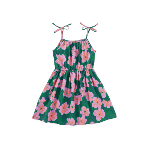 Tie Shoulder Twirl Dress