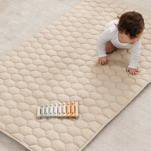 Premium Play Mat with Non-Slip Bottom, Rectangle, Large