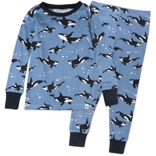 HonestBaby 2-Piece Pajamas Sleepwear Pjs 100% Organic Cotton for Baby, Toddler, Kids, Boy
