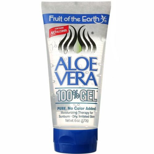 Fruit of the Earth Aloe Vera Gel for Soothing Dry Irritated Skin and Sunburn Relief, 6 oz