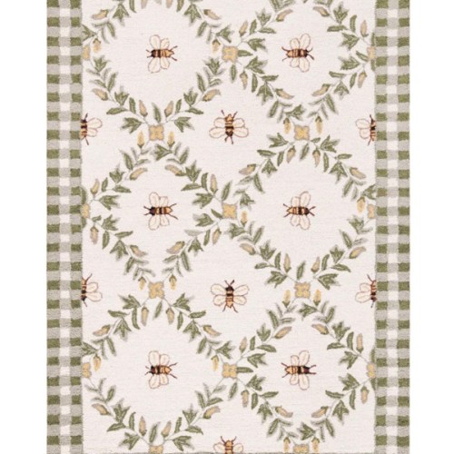SAFAVIEH Handmade Chelsea Aubree French Country Trellis Wool Rug