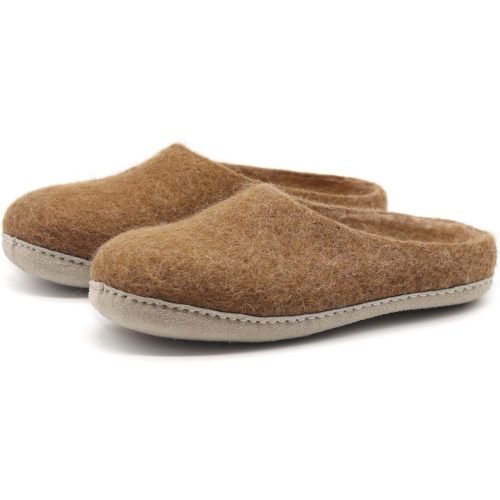 Nootkas Felted Merino Wool 'Astoria' Mule House Slipper for Men and Women