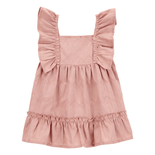 Baby Flutter Tiered Dress - Pink - Carter's | Carter's