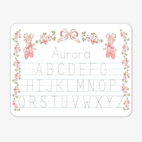 Kids Personalized Whiteboard | Ballet Blossoms