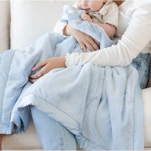 Saranoni Satin Border Receiving Blanket – Soft & Elegant Stylish