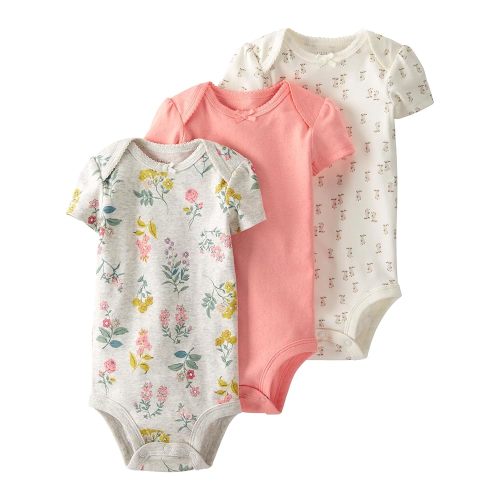 little planet by carter's unisex-baby 3-pack Short Sleeve Bodysuits Made With Organic Cotton