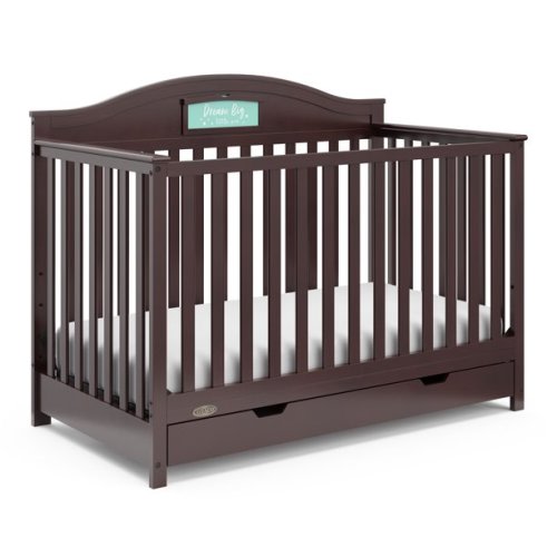 Graco Story Customizable 5-in-1 Convertible Crib with Drawer Espresso