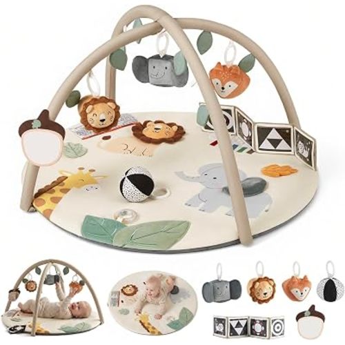 Blissful Diary Baby Play Gym, Baby Activity Mat Playmat, Tummy Time Mat
